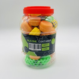 Silicone Container Jar 40PK MIX (7771)