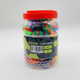 Silicone Conatiner Jar 100PK (7782) (1.6 X 3.3 CM)