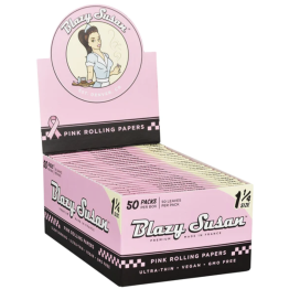 Blazy Susan Pink Rolling Papers (1 1/4) 50 Pack