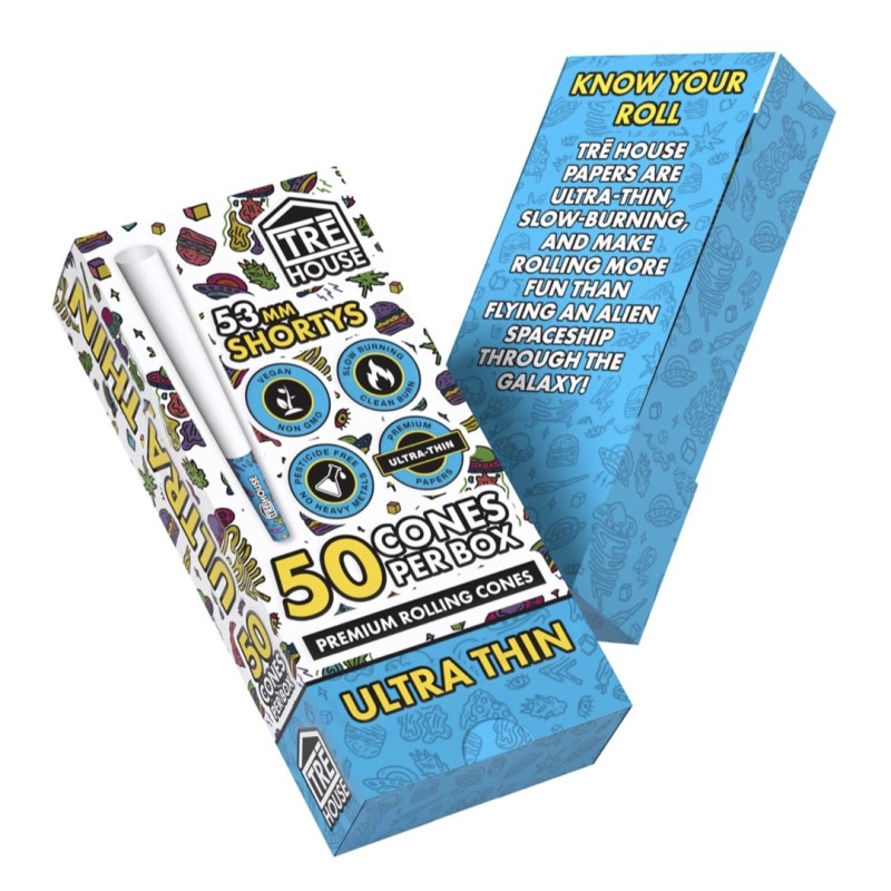 Tre-House 1 1/4 84MM Ultra Thin Cones 50CT