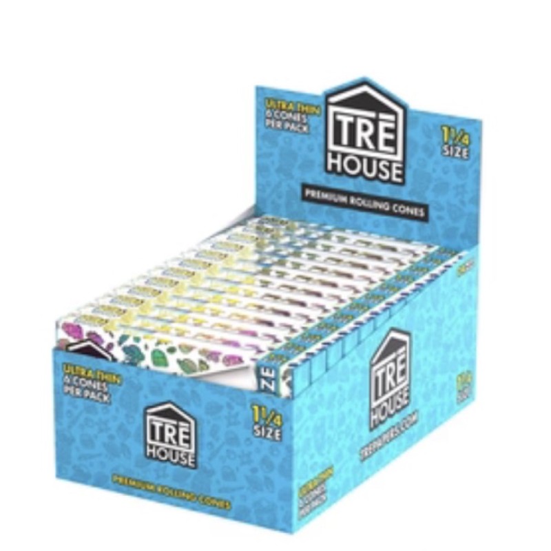 Tre-House 1 1/4 Ultra Thin Cones 6PK-24CT