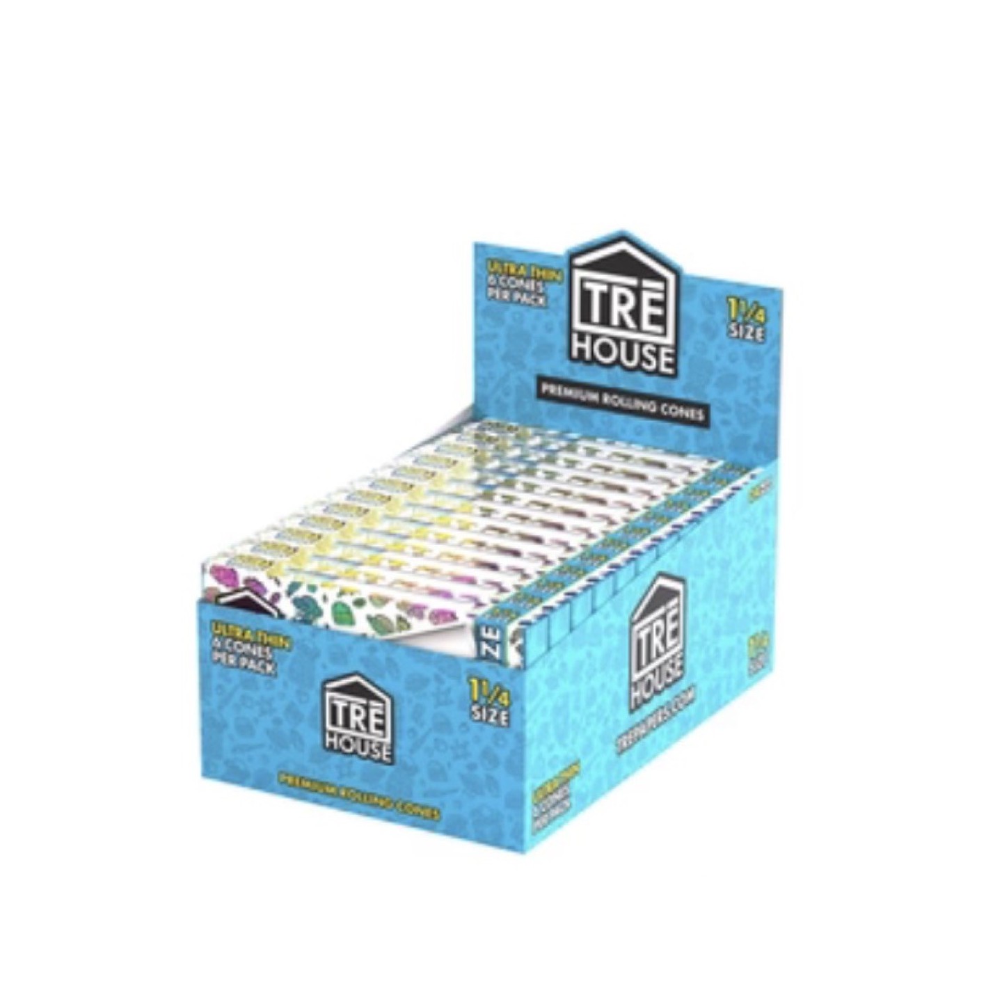 Tre-House 1 1/4 Ultra Thin Cones 6PK-24CT