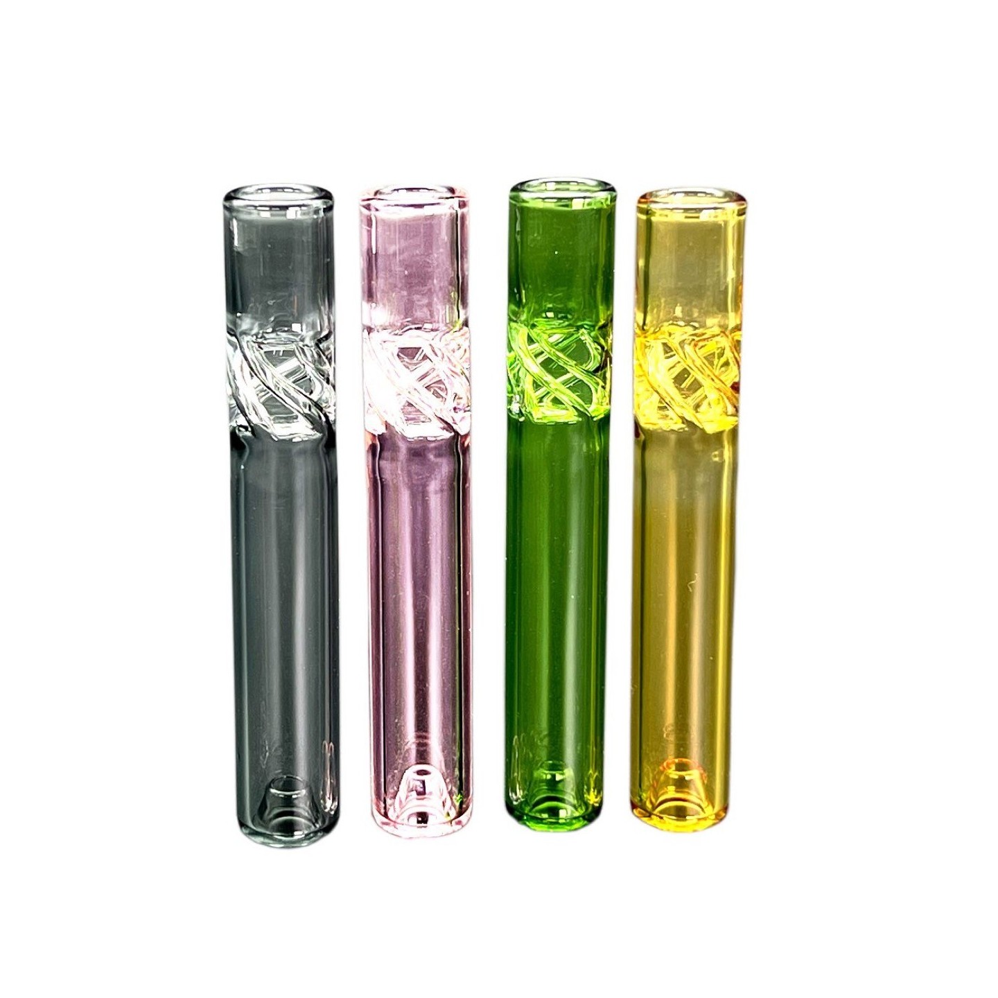 Glass Chillum UK-351 4PK