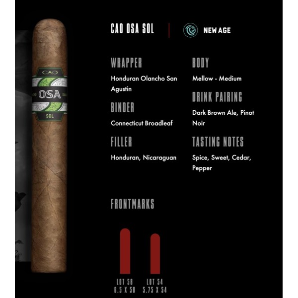 CAO OSA SOL Lot 54 20/BX