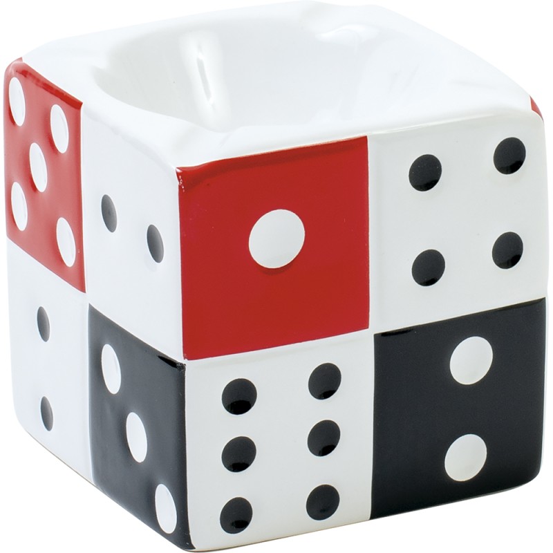 Dice Cube Ceramic Ashtray (A222)