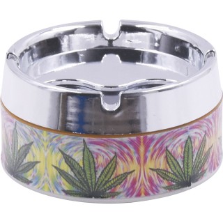 Tie Dye Glow in the dark Ashtray 12CT (AS139)