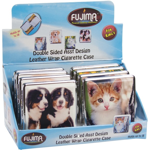 Leather Cig Case DBL Kingsize 8PK (CLC15)