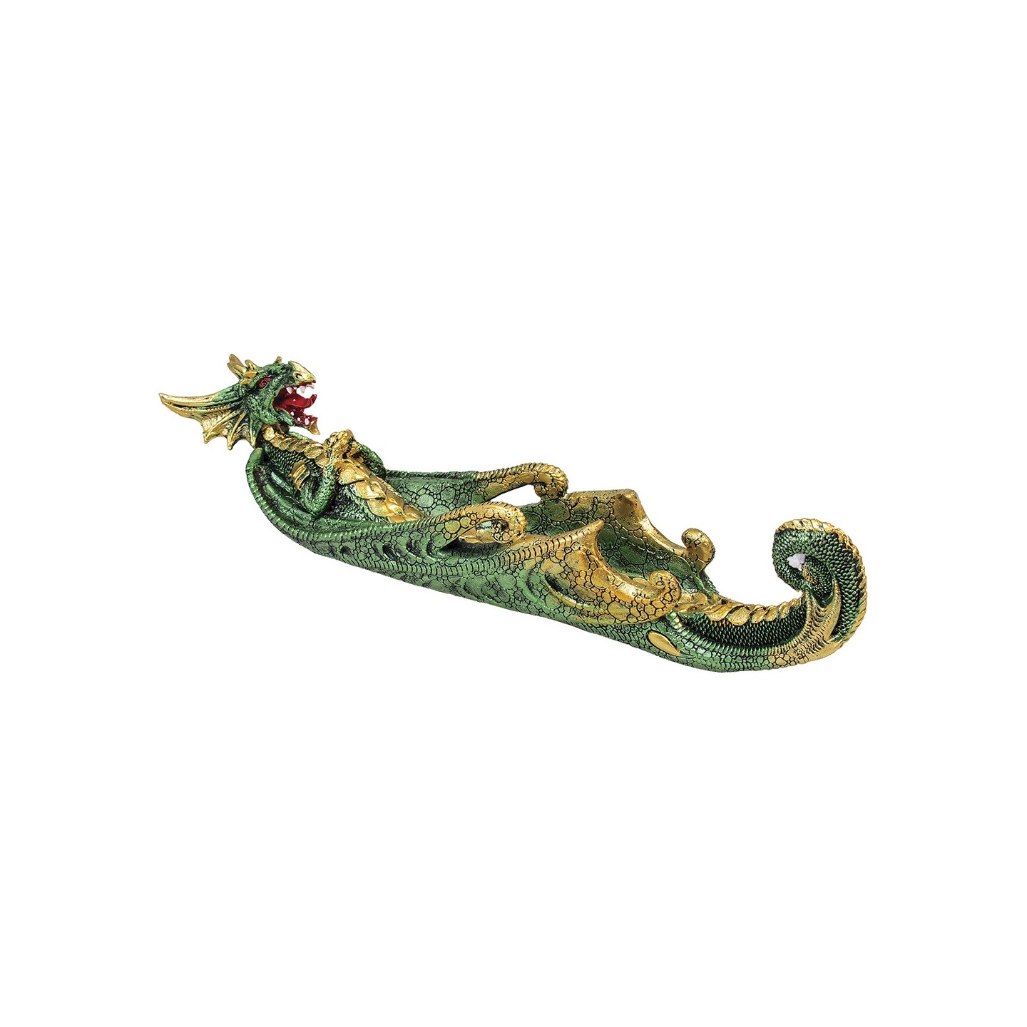 Green Dragon Polystone Incense Burner (IB64)