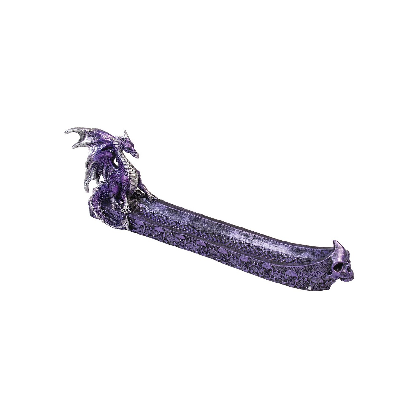 Purple Dragon Polystone Incense Burner (IB65)