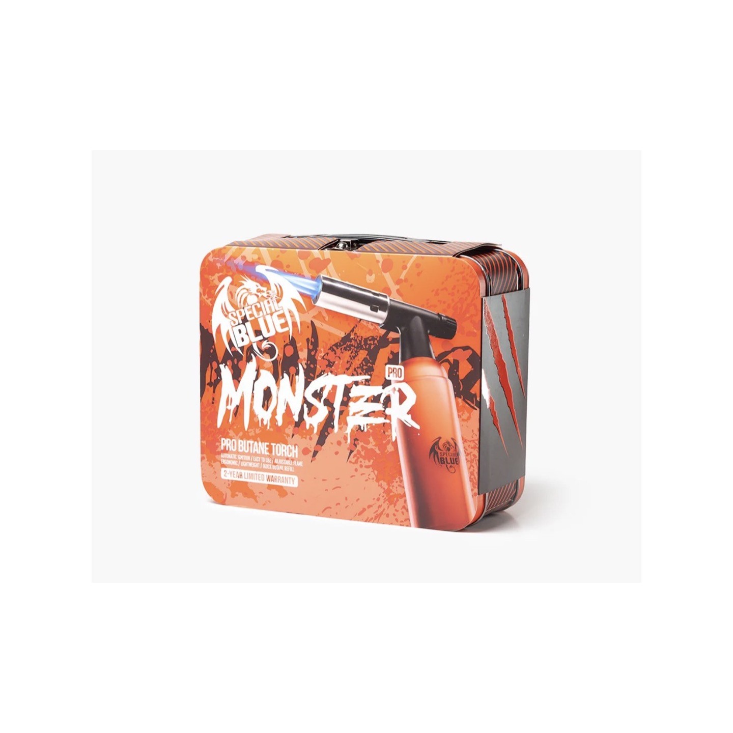 Monster Pro Torch Lighter W/ Red Tin
