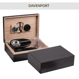Davenport GiftSet W/ Ebony Humidor 50CT