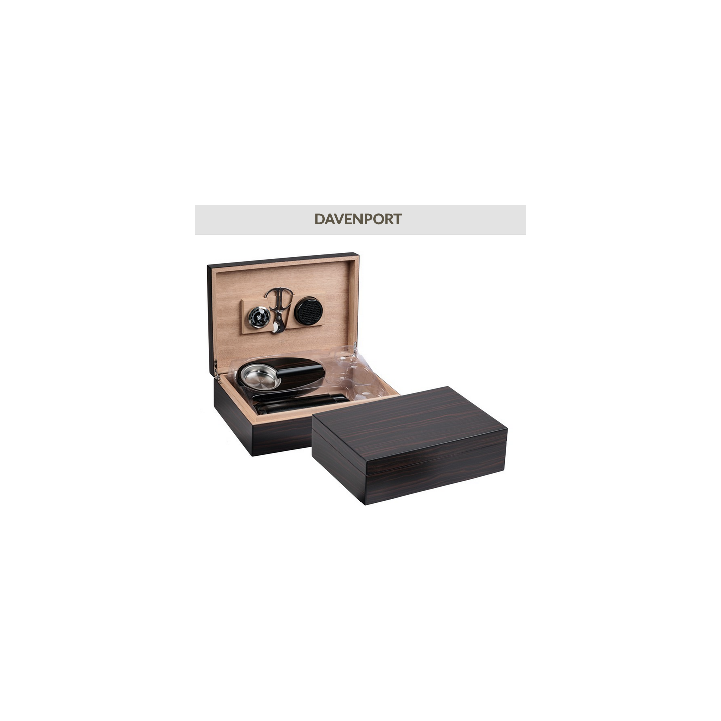Davenport GiftSet W/ Ebony Humidor 50CT