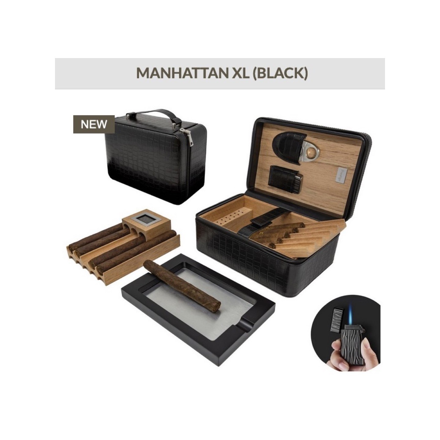 Manhattan XL (Black) Gift Set