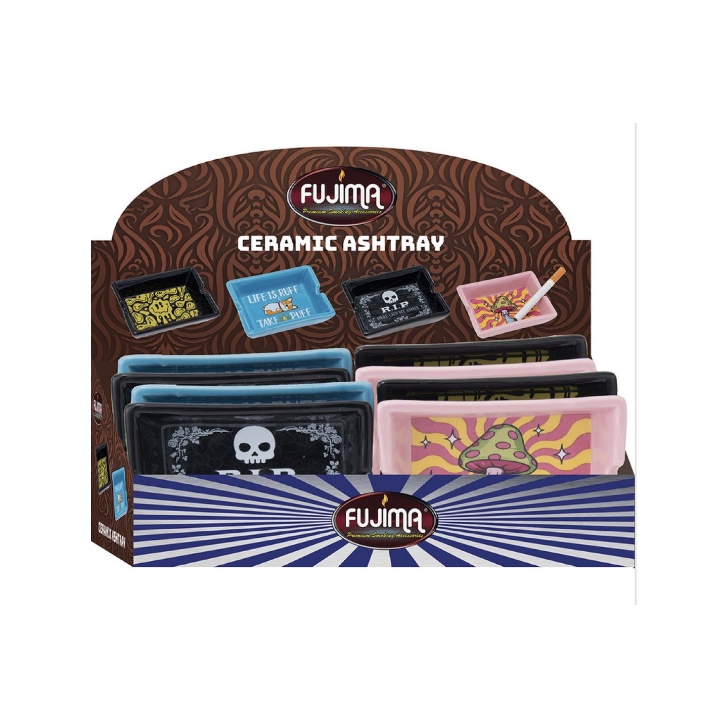 Ceramic Ashtray (LT419) 8CT