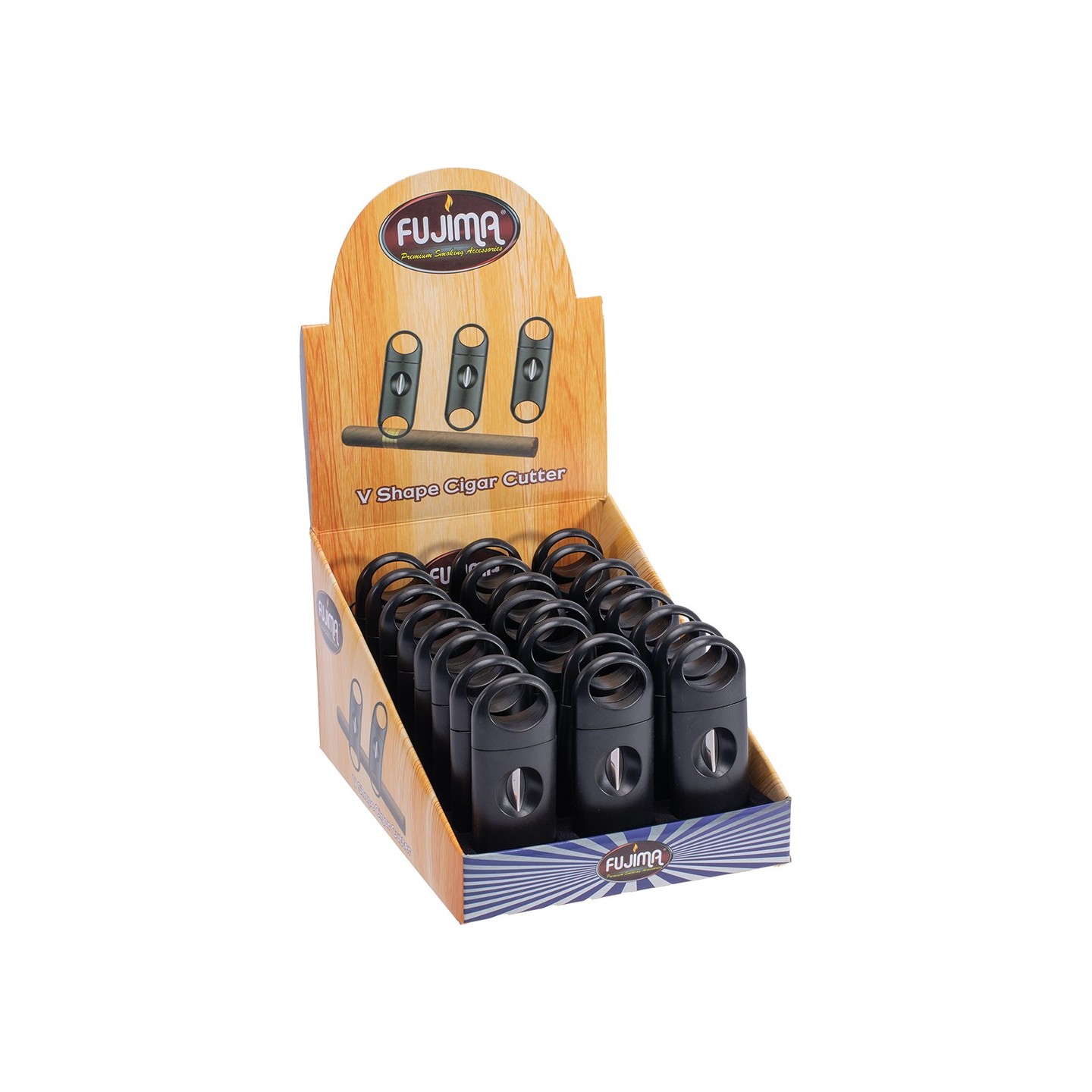 V Shape Cigar Cutter 24ct. CUT58