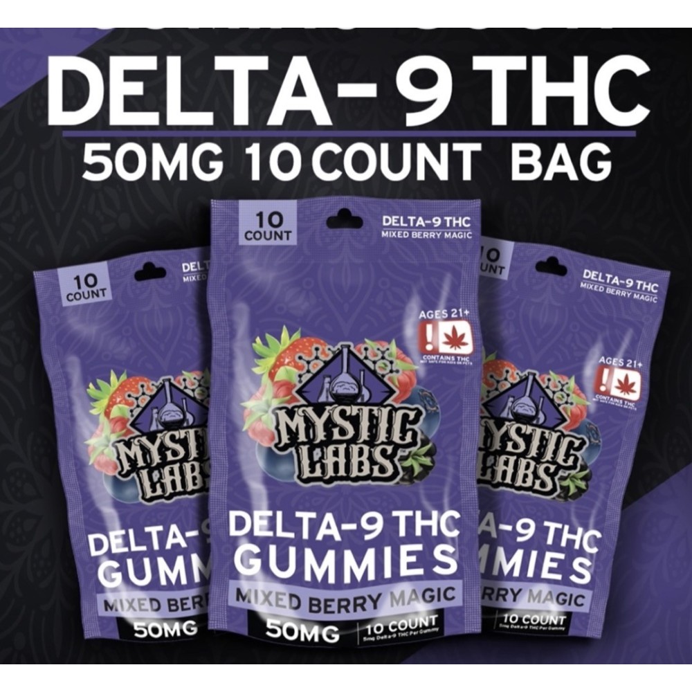 Mystic Labs D9 THC Gummies 50mg 10ct
