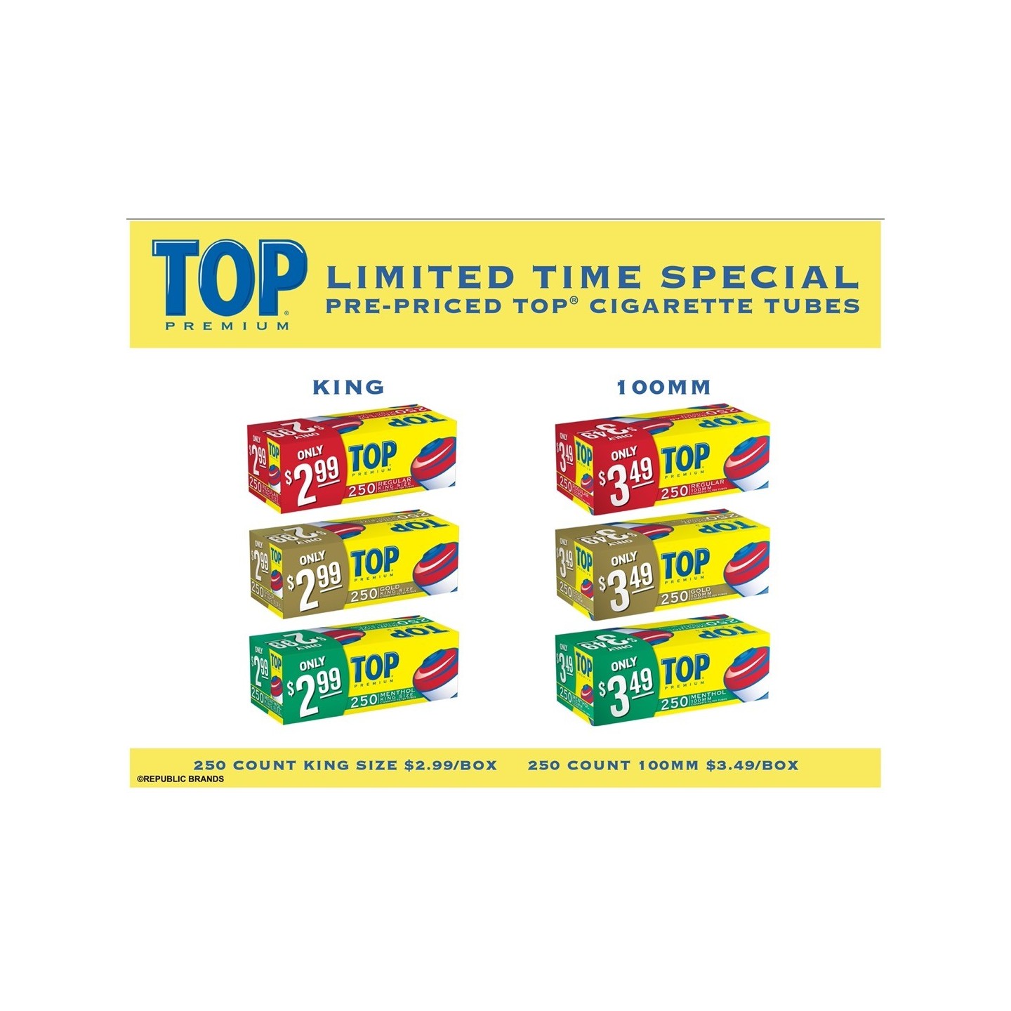 Top Tubes PP 40/case