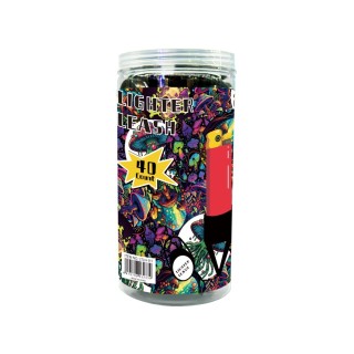Lighter Leash Holder Mix Design 40ct/Jar