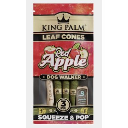 King Palm Red Apple Dog Walker 15/3PK