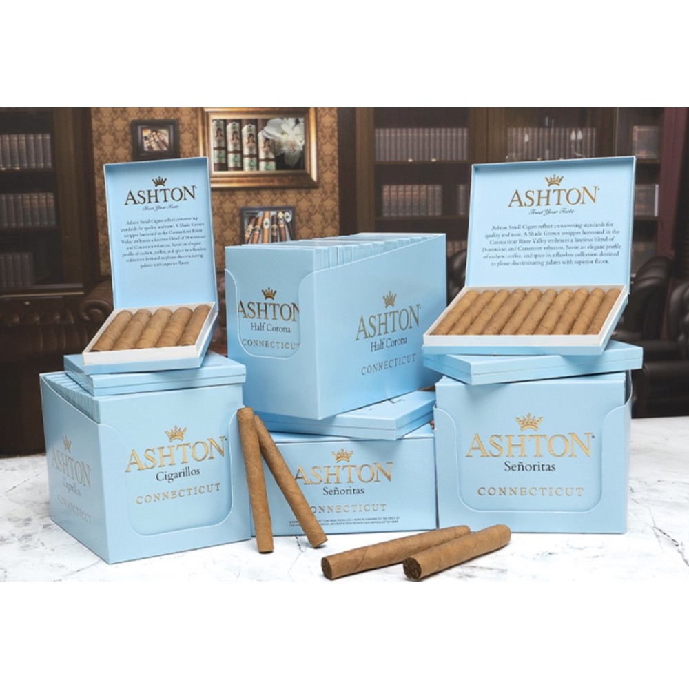 Ashton Connecticut Half Corona 10/5PK 50CT Ashton Connecticut Half Corona 10/5PK 50CT