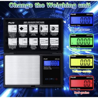 AWS 220G Digital Pocket Scale