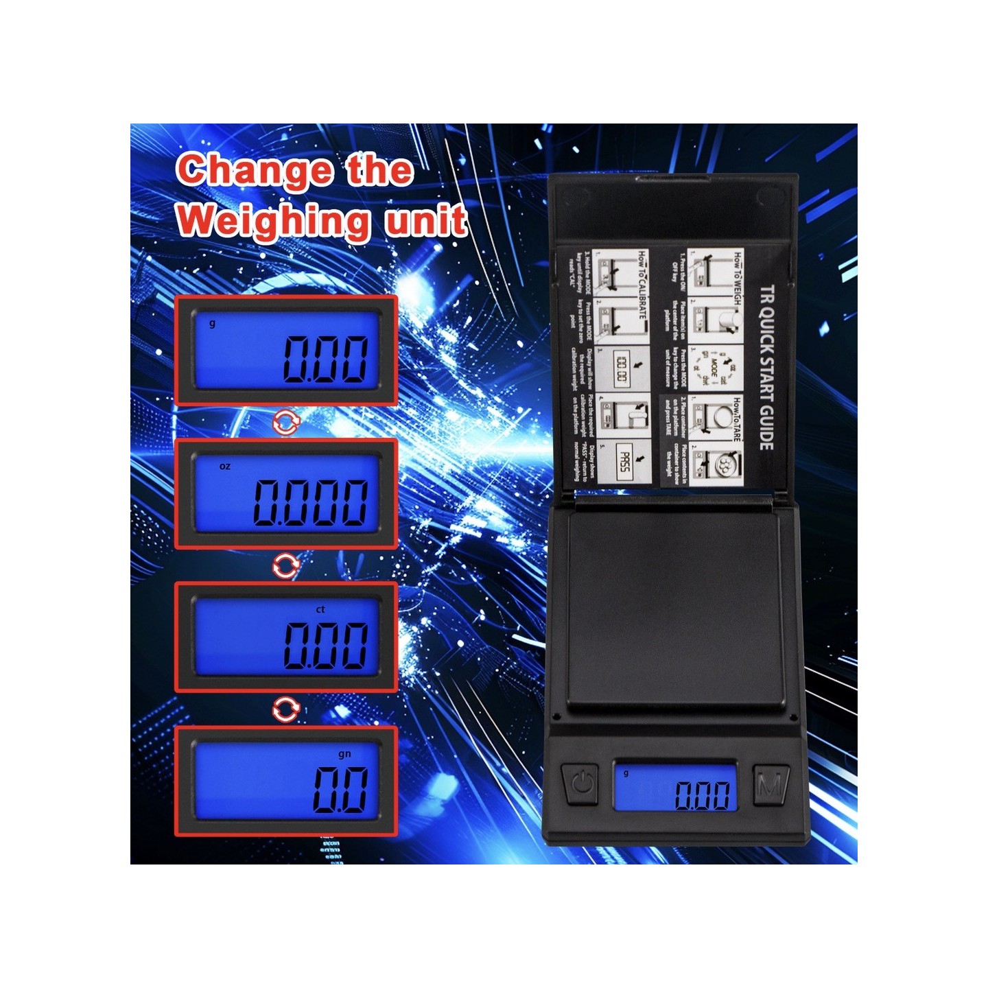 AWS TR-120GM DIGITAL POCKET SCALE