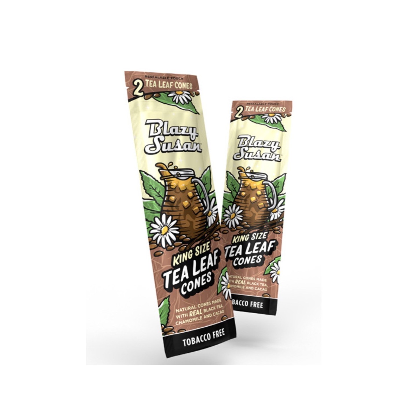 Blazy Susan Cones Tea Leaf 2PK/10PCH