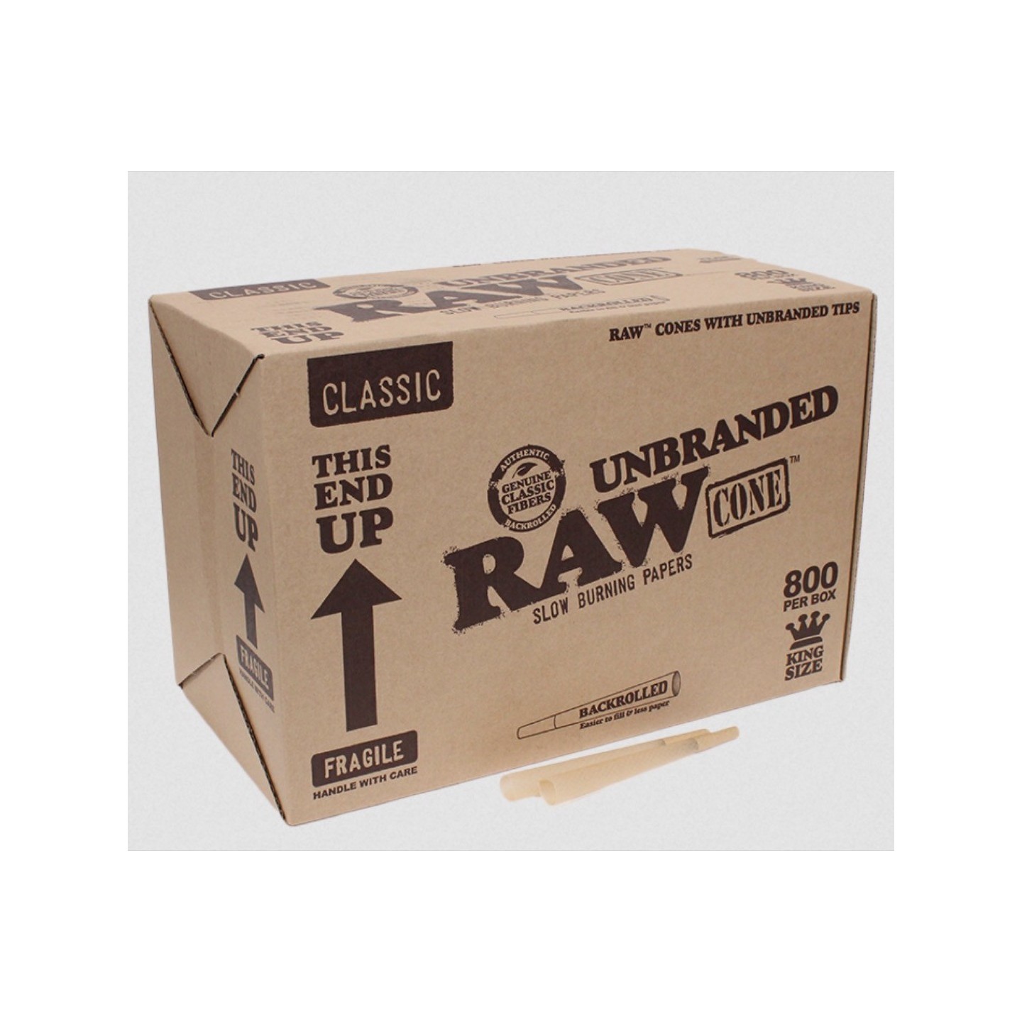 Raw Classic Cones KS Unbranded 800CT