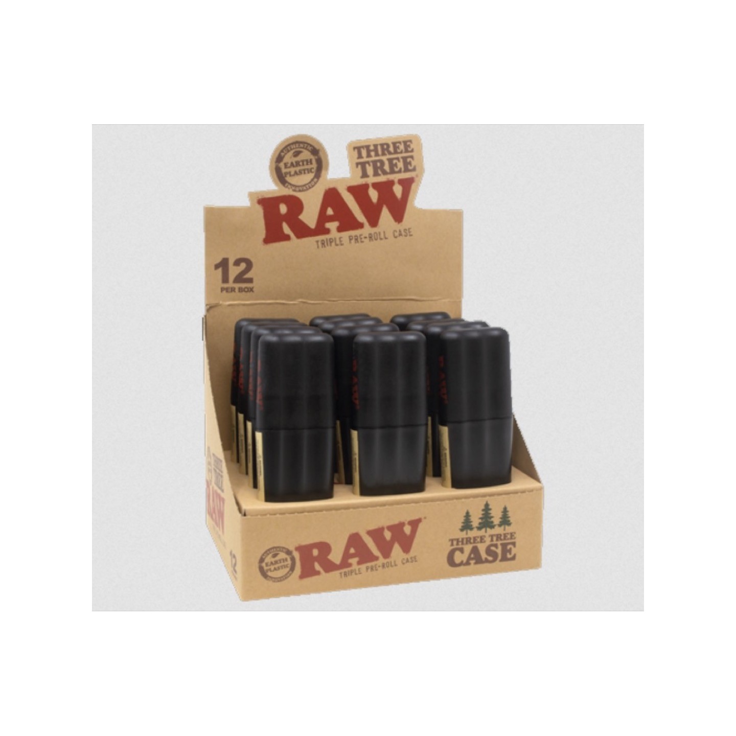 Raw Three Tree Case For Cones 12/Display