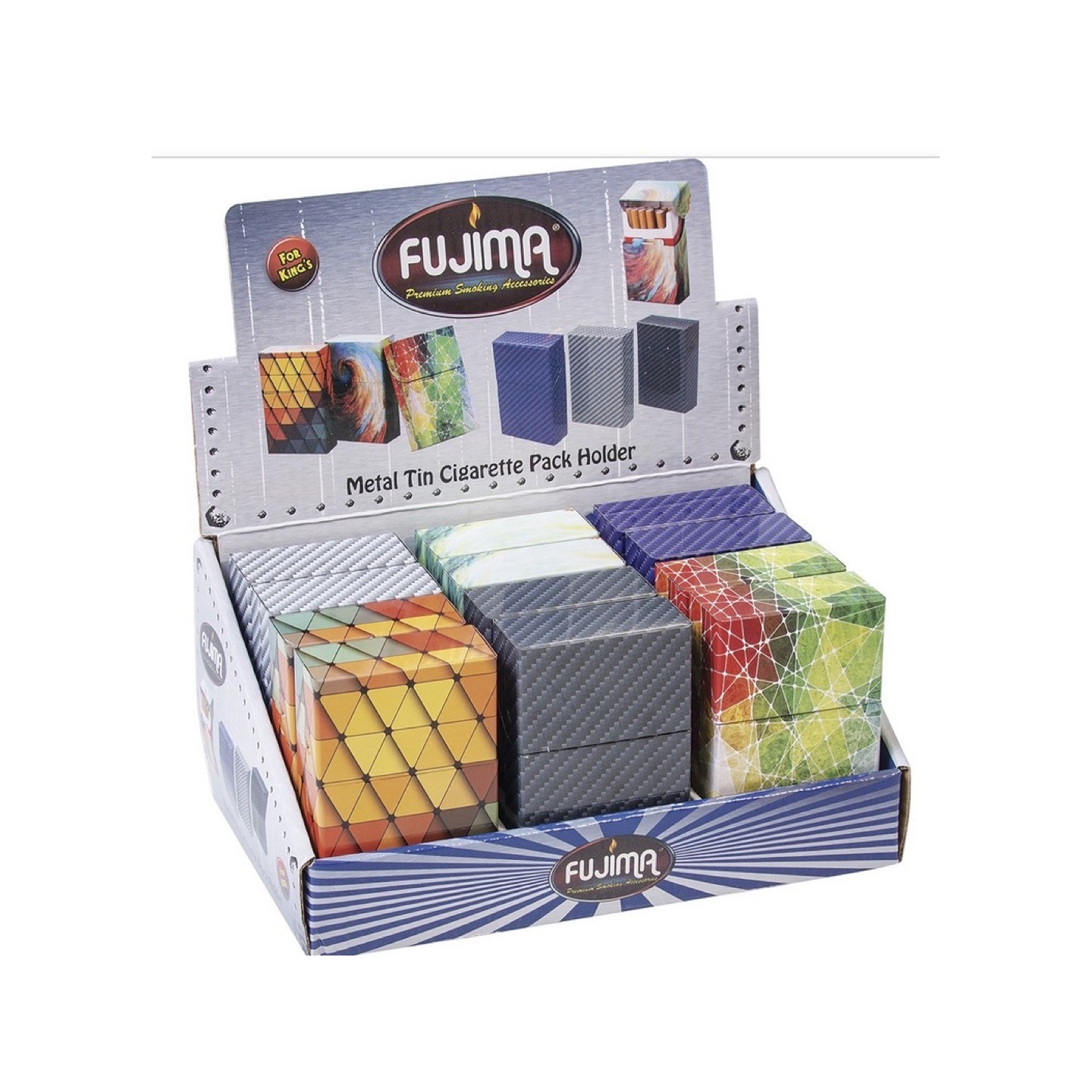 Cig Case ASST Design Tin 12CT (CH117)