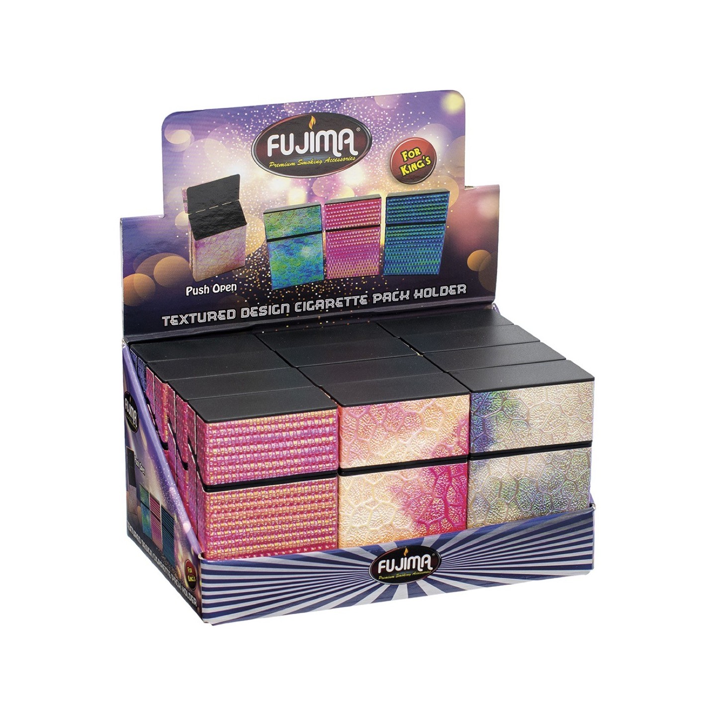 Cig Case Asst Design KS 12CT (CH146)