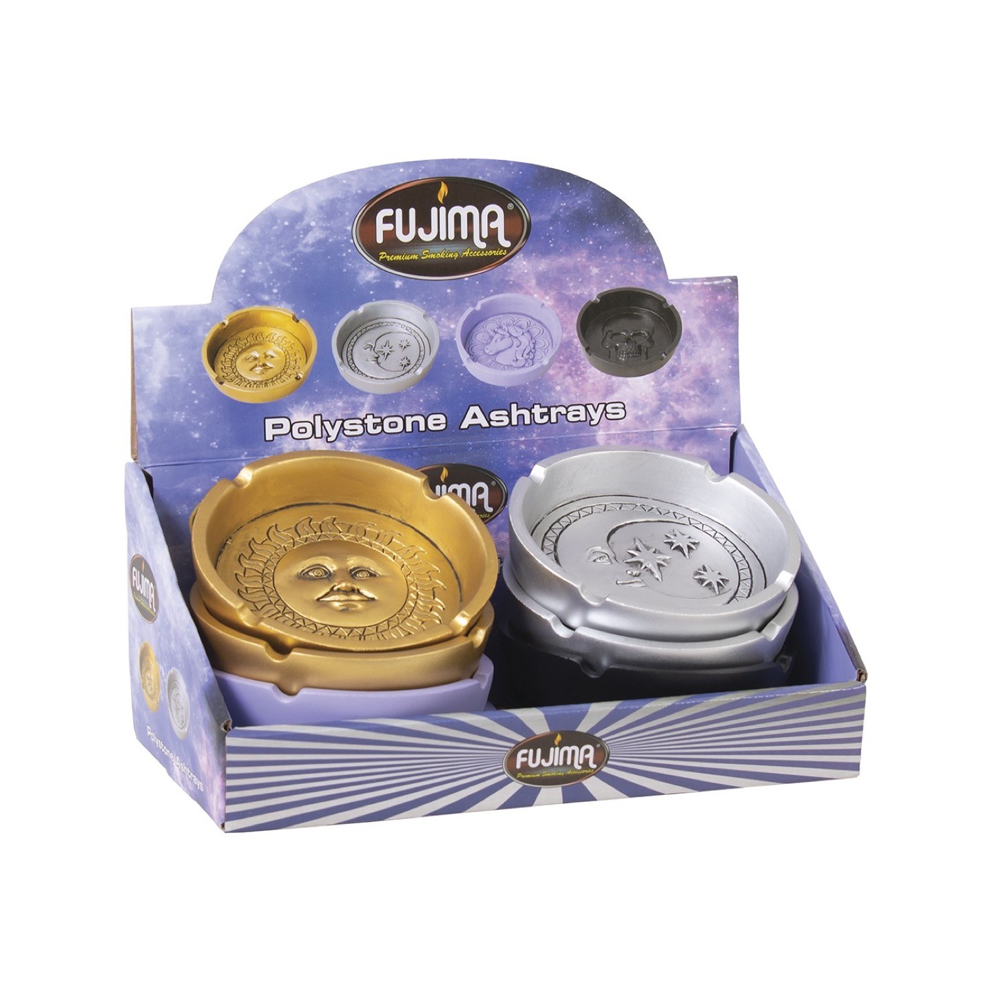 Round Shap Mix Design Ashtray 8CT (LT169)