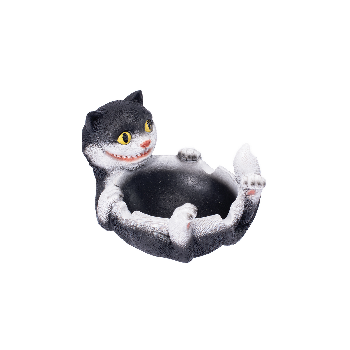 Trippy Cat Polystone Ashtray (LT206BK)