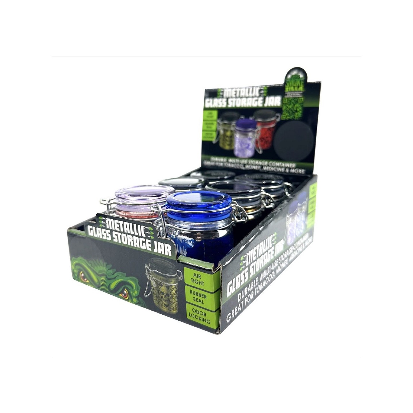 SM Glass Jar Clasp 6PK (25060)