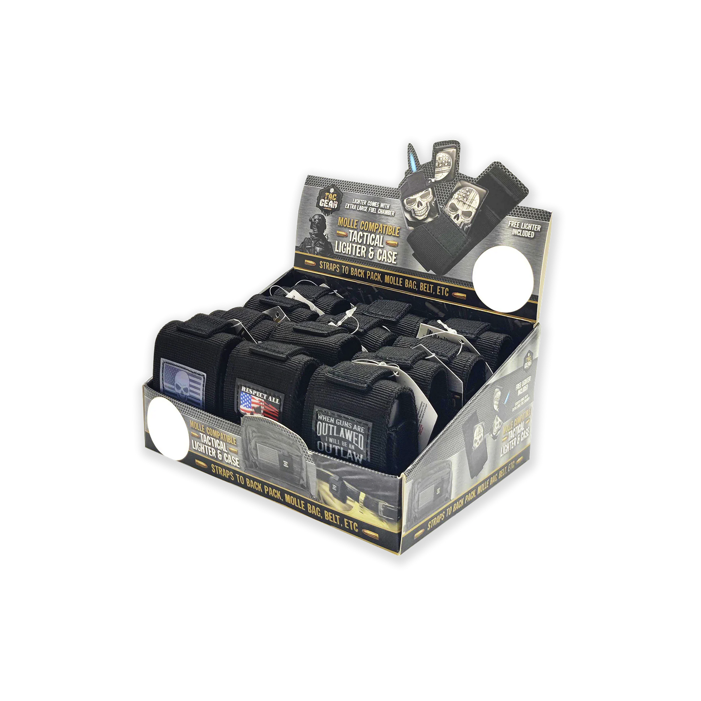 Tactical Lighter W/ Case 12CT (23833)