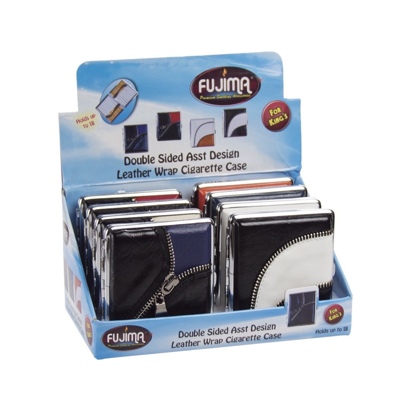 Cig Case DBL Sided Leather KS (CLC17)