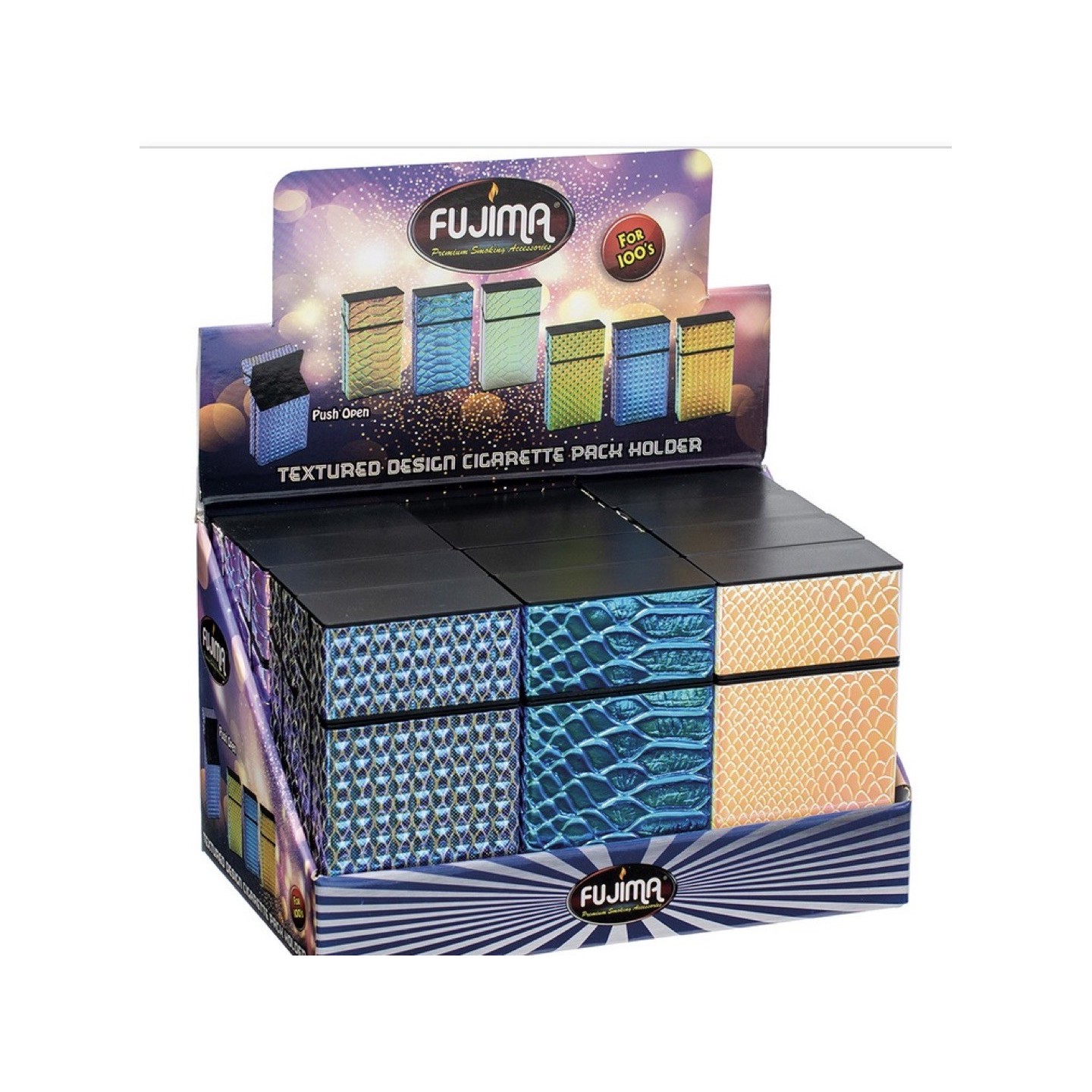 Cig Case Textured Design 100 12CT (CH149)