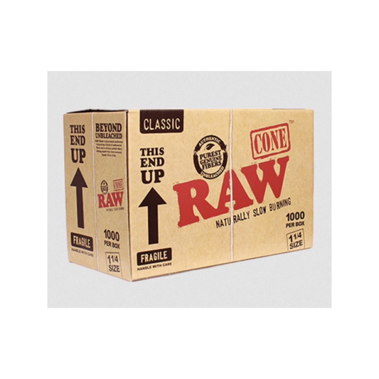 Raw Classic Bulk 1 1/4 Cone 1000PC 84MM/24MM