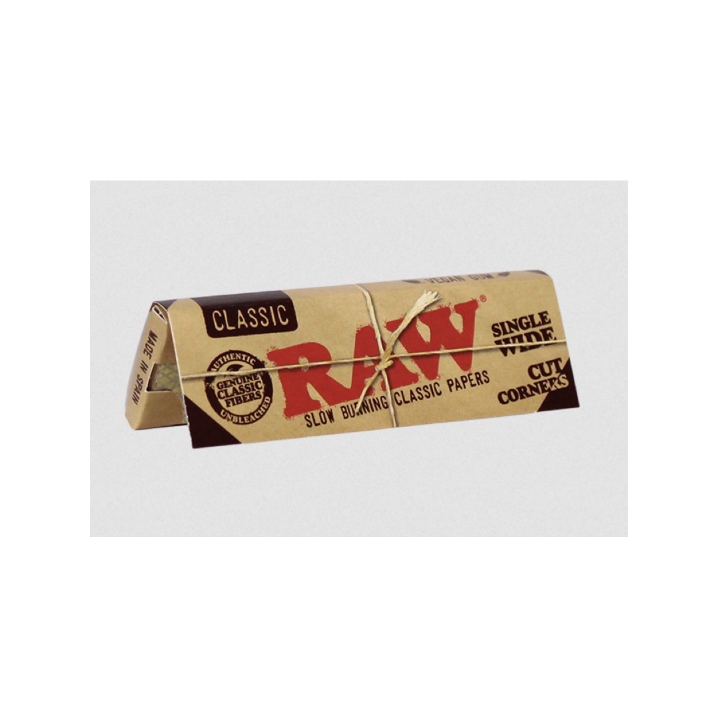 Raw Classic Cut Corners Single Wide Rolling Papers 50PK
