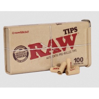Raw Pre-Rolled Tips 100pcs - 6pk