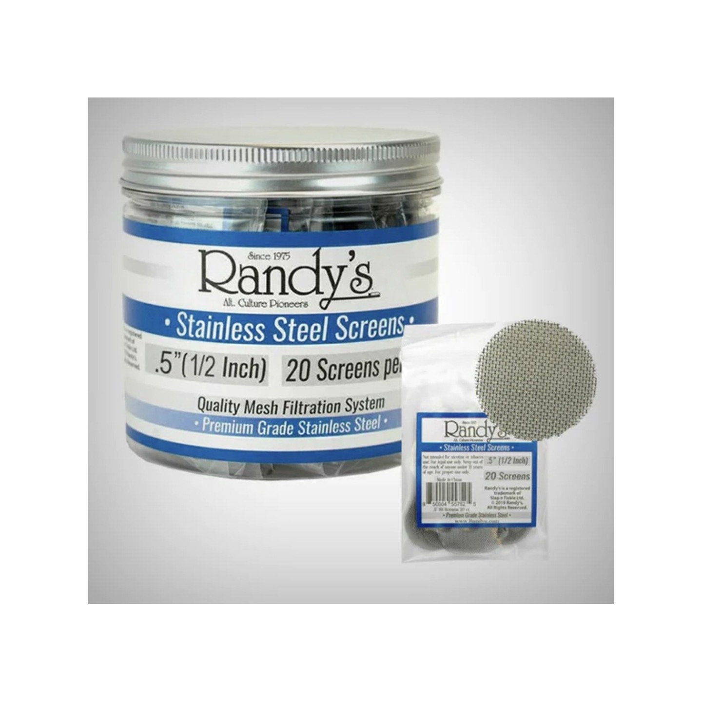 Randy Stainless Steal Screens .5 36PK of 20CT