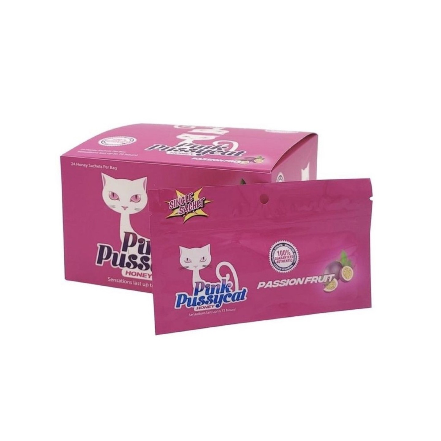 Pink Pussy Cat Honey PassionFruit 24PK