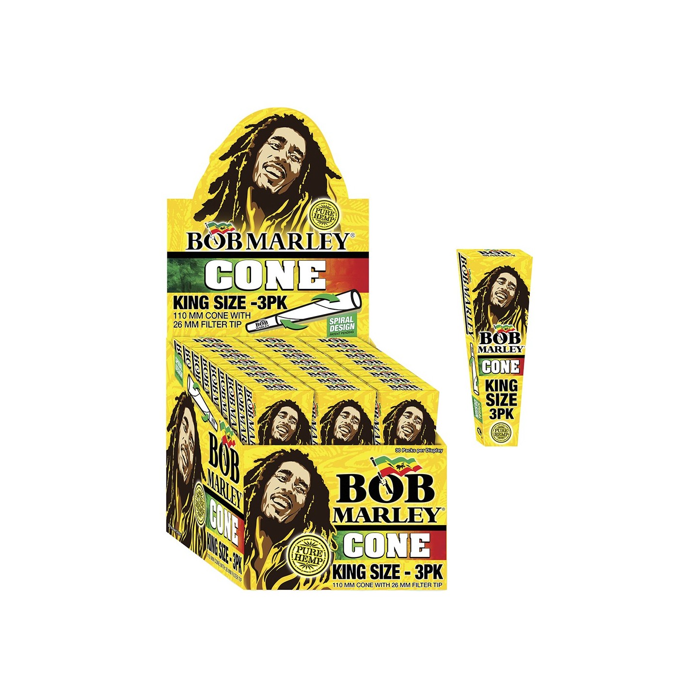 Bob Marley Pre-Rolled Cones KS (3PK)