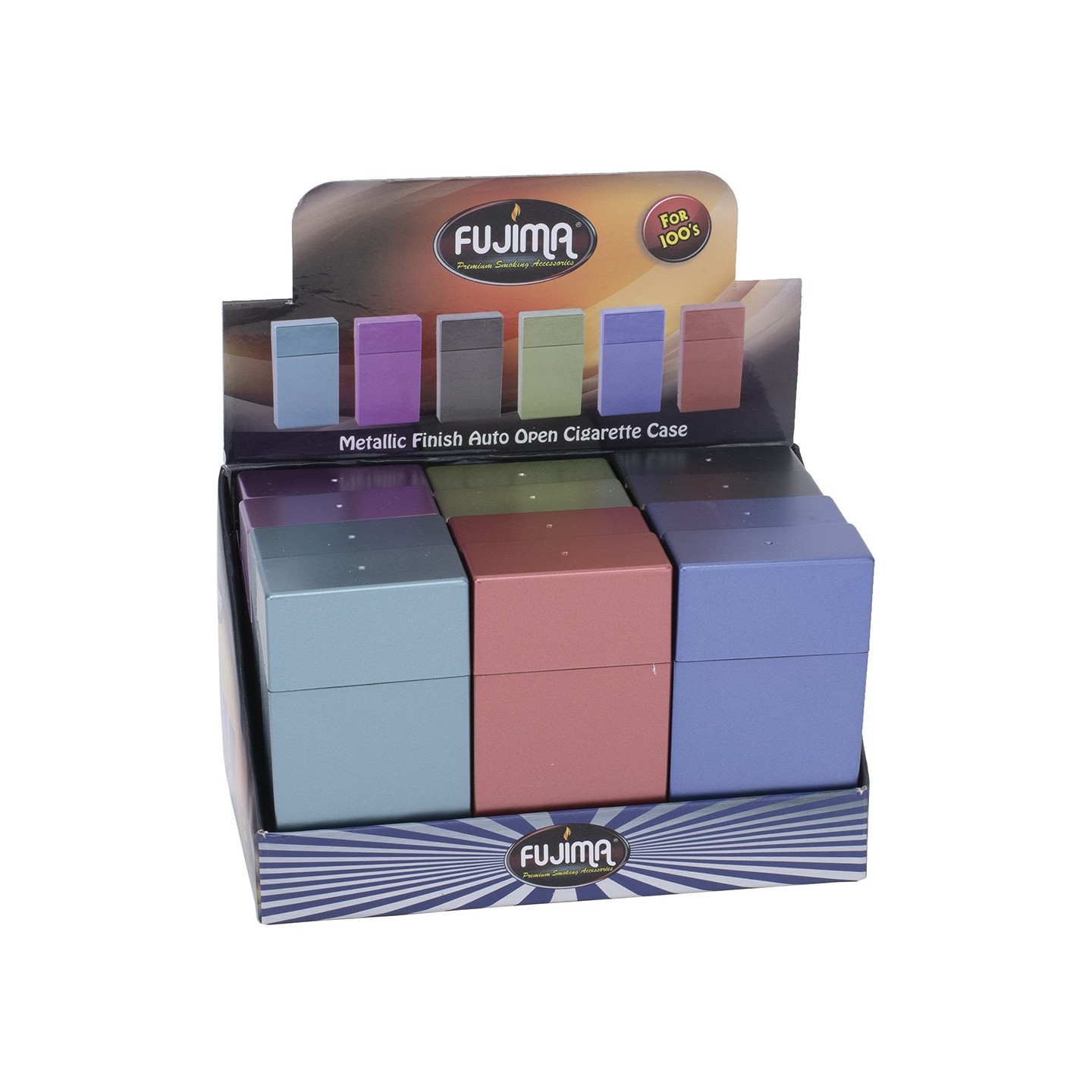 Metallic Finish Cig Case 100MM 12CT (CH12)