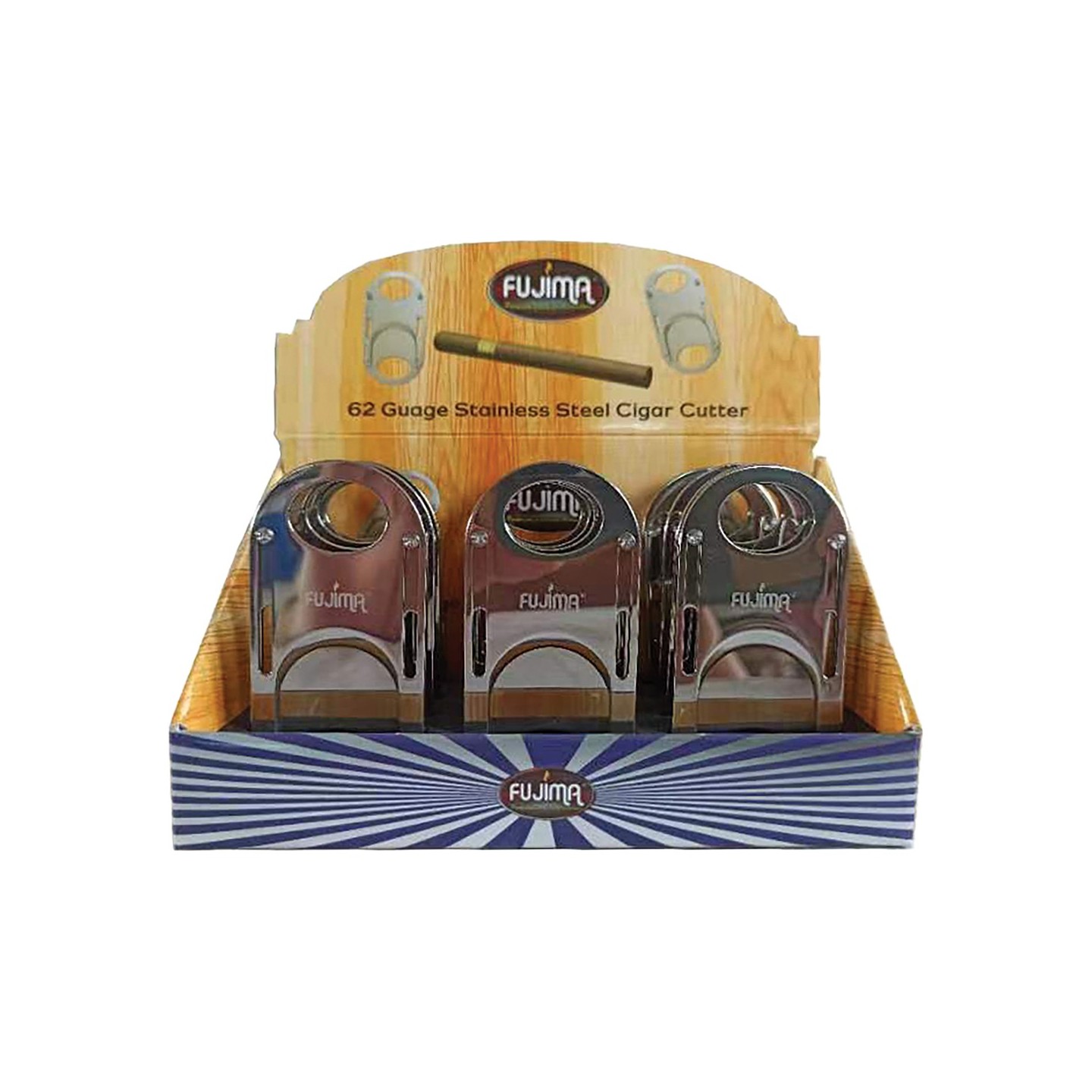 Cigar Cutter Stainless 62G 12CT (CUT74)