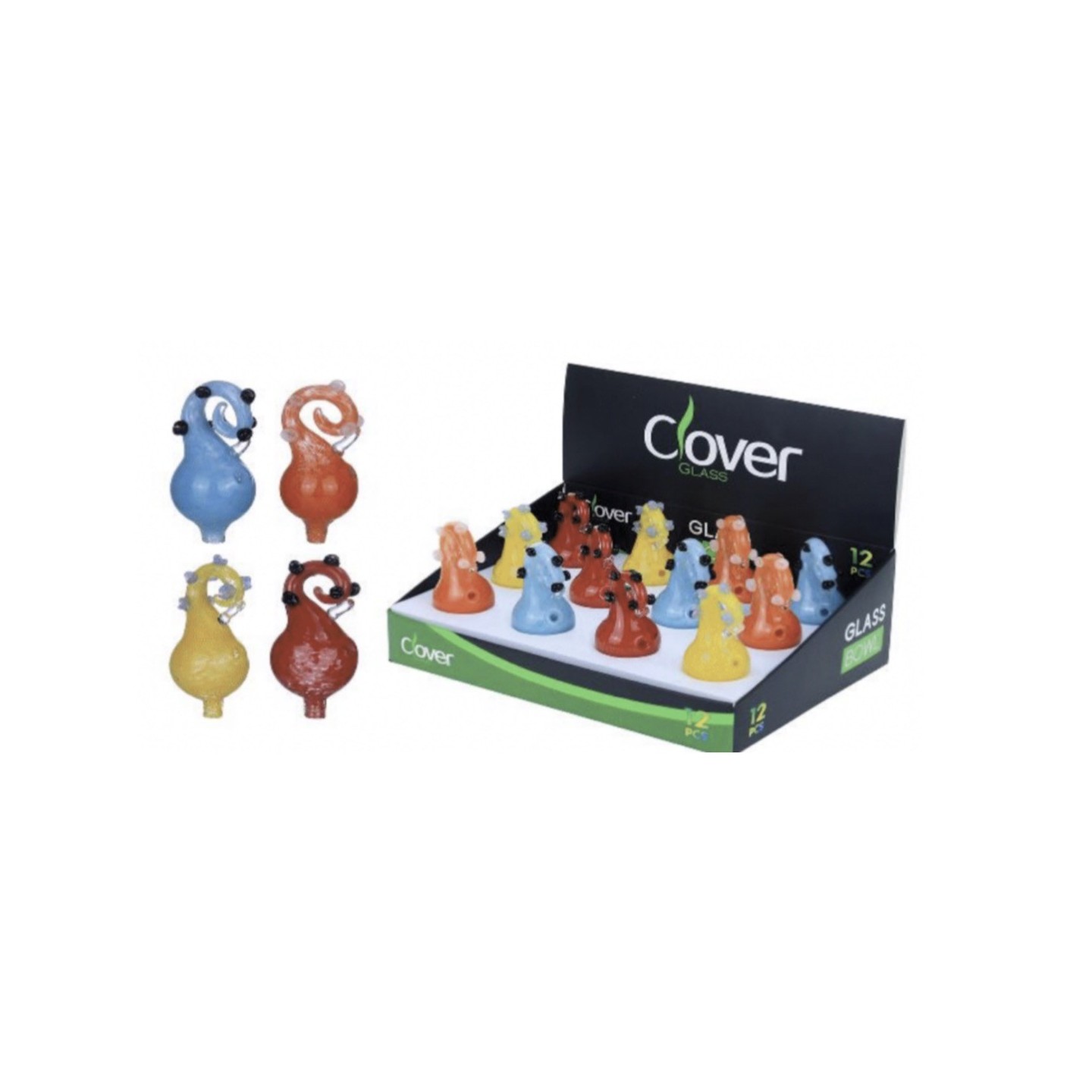 Glass Carb Cap 12PK (WPH-4087)