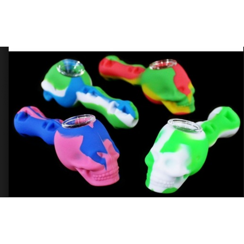 Silicone Skull Pipe