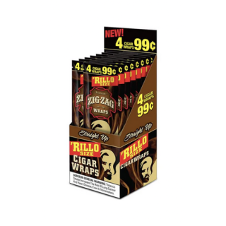 Zig Zag Cigar Wrap Rillo Size PP1.29 4PK-15CT