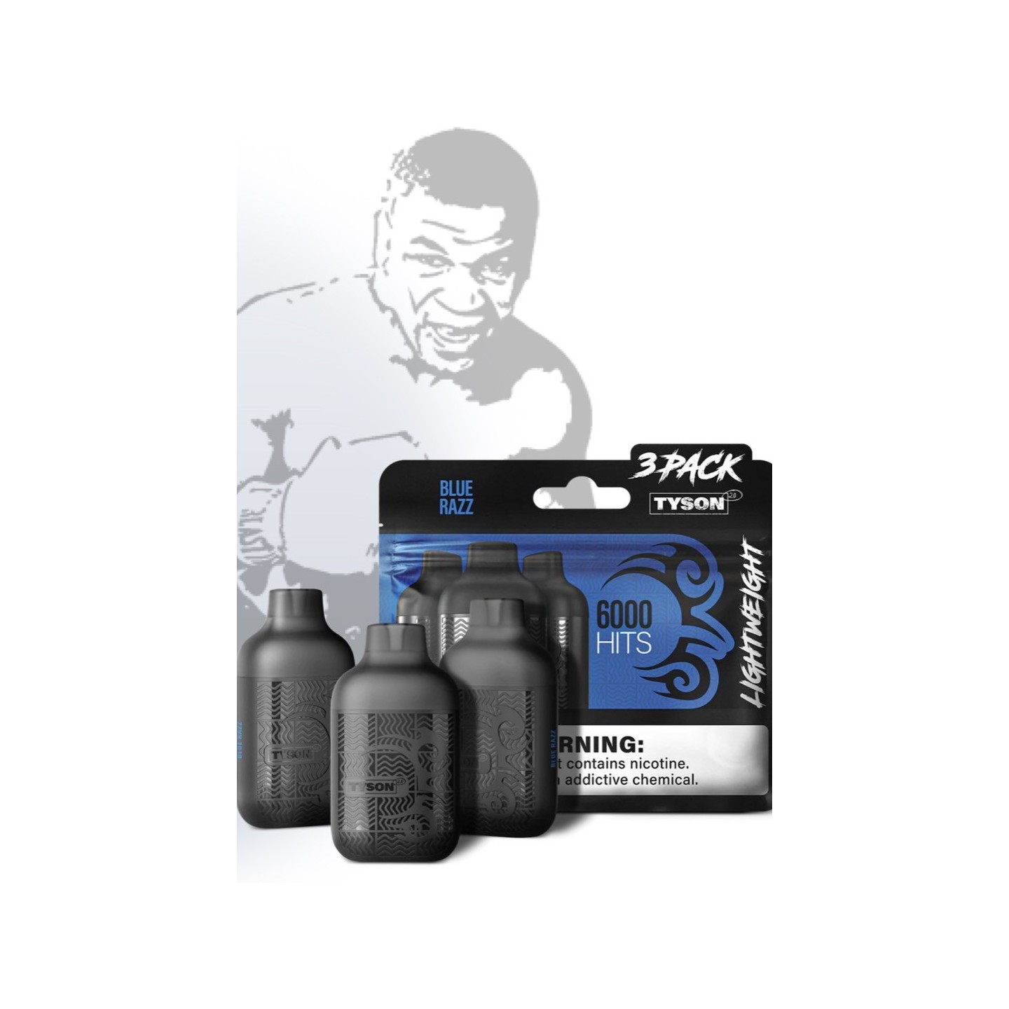 Tyson Light Weight 6K Puffs 3CT-10PK