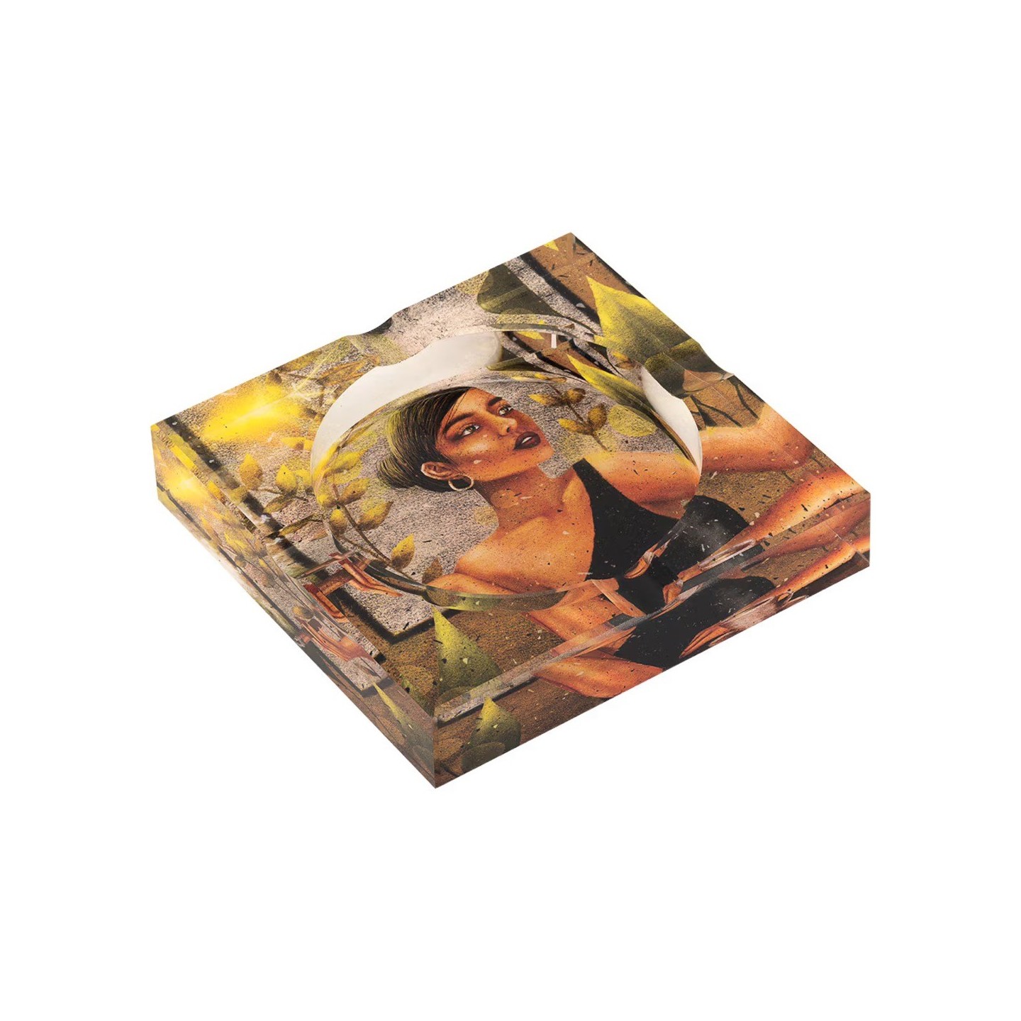 Crystal Ashtray CR-91-HDAY